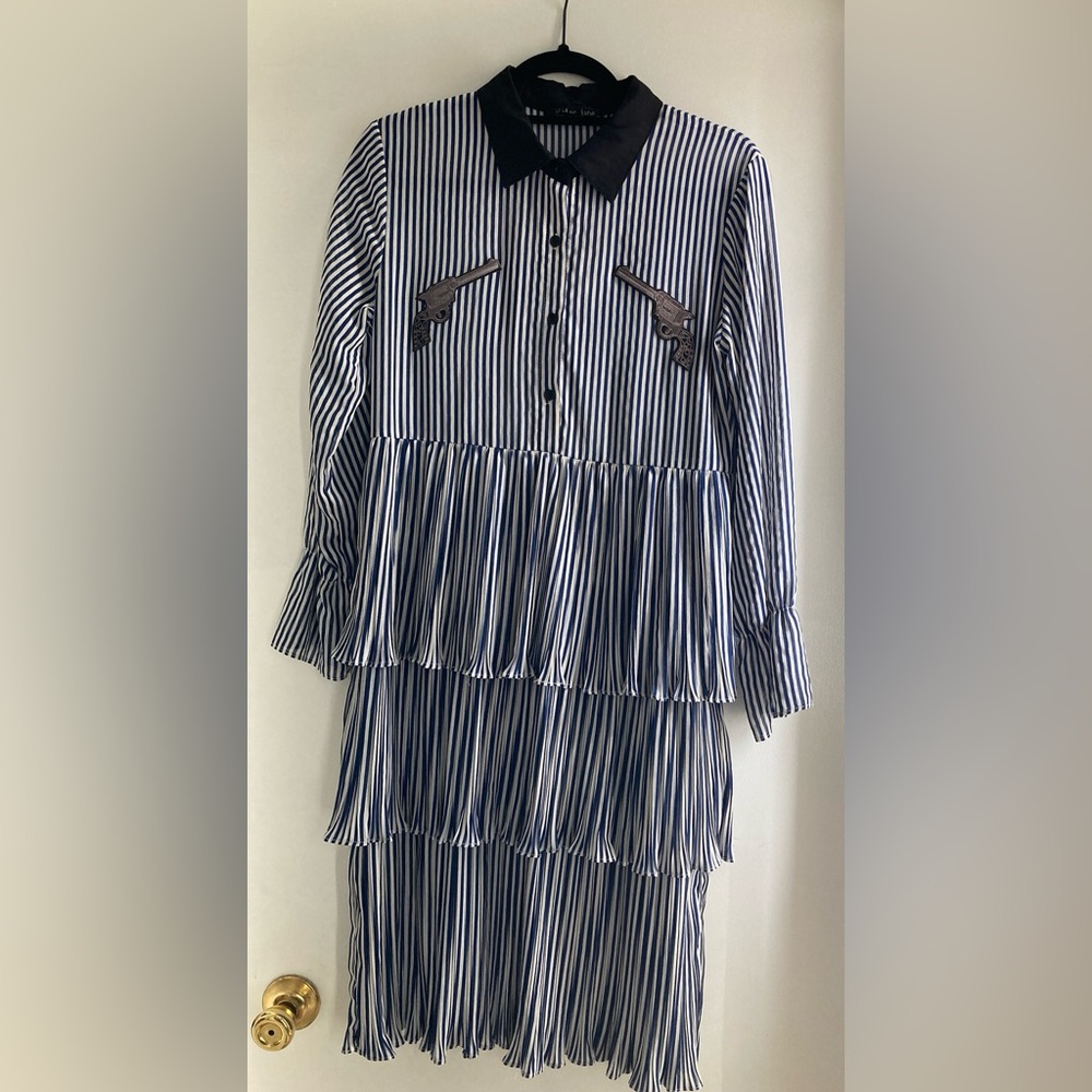 Sister Jane striped tiered dress. Size S. Worn once. Great condition.